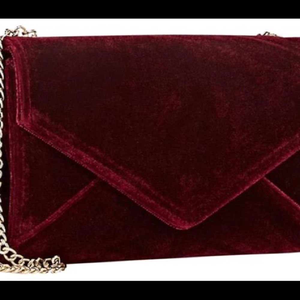 Barneys New York Velvet Hannah Chain Wallet